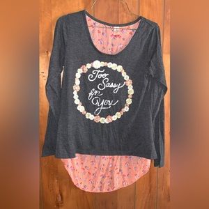 No boundaries long sleeve shirt